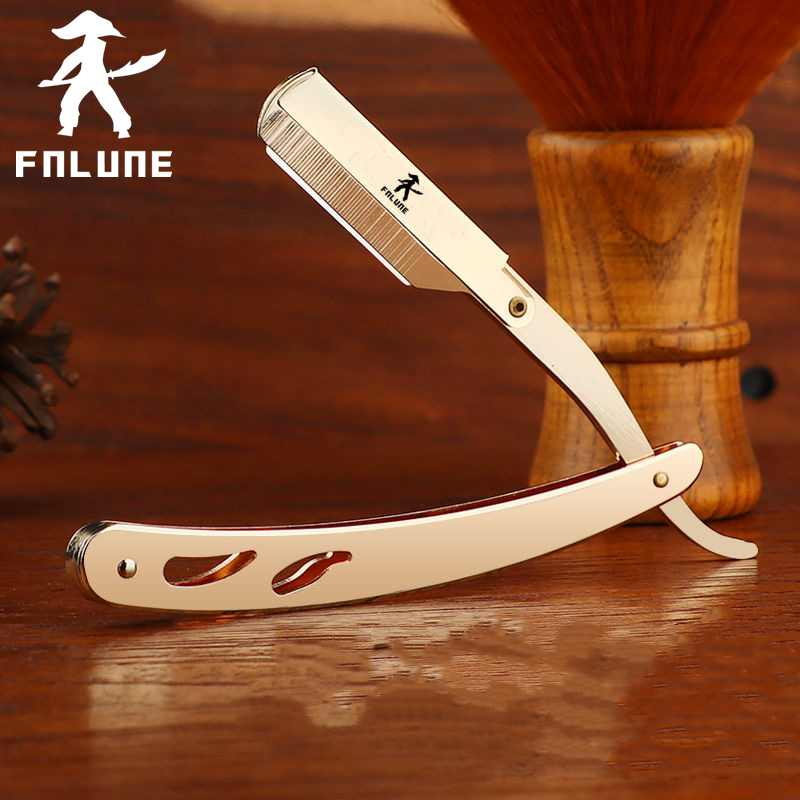 Straight Razor Safety - FnLune erkek düz kuaför tıraş makinesi
