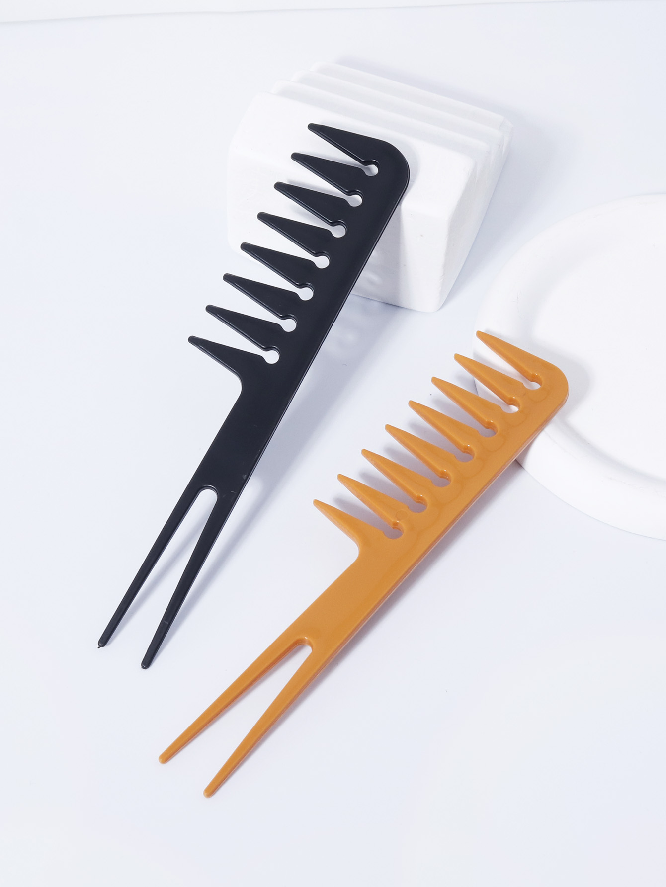 Men'S Grooming Hair - Çift Uçlu Geniş Dişli Tarak, Çift
