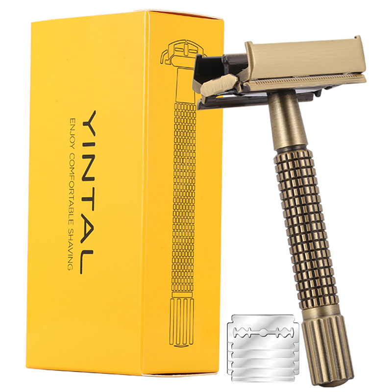 Straight Razor Safety - YINTAL Pirinç Erkek Güvenlik TTO Jilet