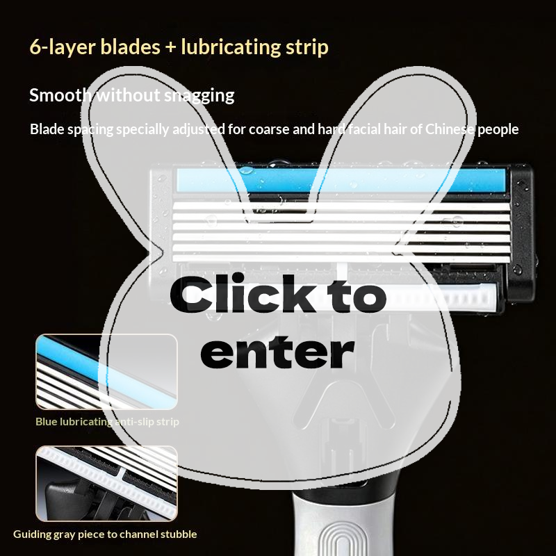 Men'S Grooming Blade - Erkekler için 6 Bıçaklı Manuel Tıraş