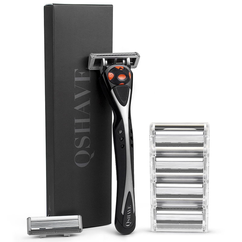 Straight Razor Safety - QSHAVE Siyah Örümcek Adam Manuel Büyük