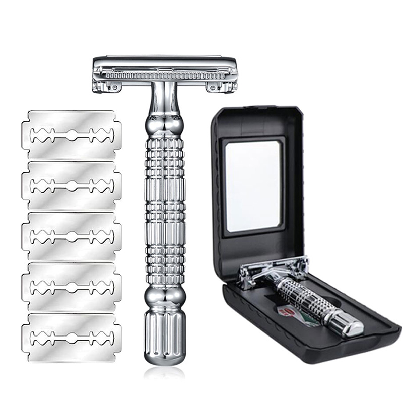 Straight Razor Safety - Kelebek Çift Kenar Emniyetli Jilet Tıraş